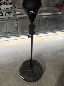 Everlast Adjustable Reflex Speed Bag – Freestanding Punching Bag for Boxing Training