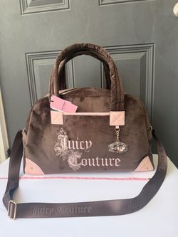Juicy Couture Renaissance Weekender Bag Chocolate Brown & Pink – NWT
