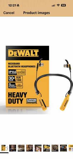 Dewalt head phone blue tooth