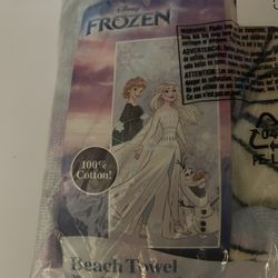 Frozen beach towel