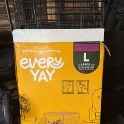 lightly used dog crate for your furry friend 