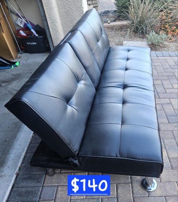 Leather Futon / Sofa