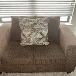 Brown Loveseat 