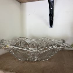 Vintage Glass Fruit Bowl 