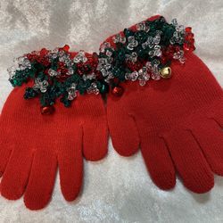 Girls Christmas Gloves