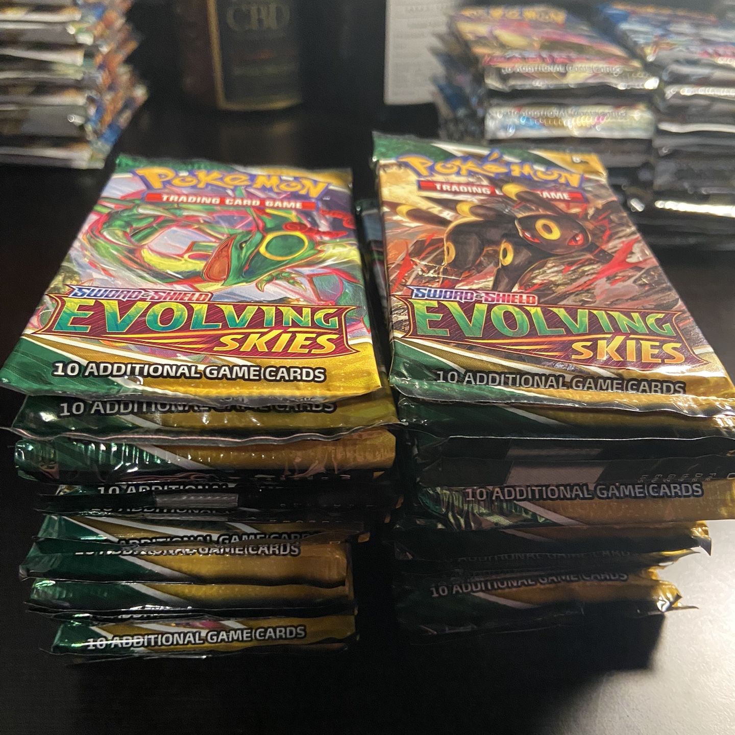 evolving skies booster box 36 packs The Pokcave Shadows deepen and nightmares become reality in the Pokmon TCG Evolving Skies Booster Box Case
