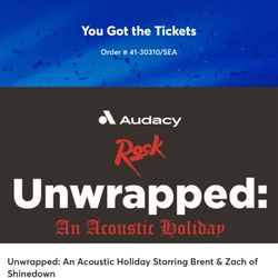 An Extra Concert Ticket. 