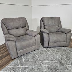 Set Of Power Recliner And Glider Chairs