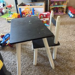 Wood Table And Chair For Toddler