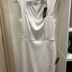 Lulus White Dress- NEW Size M