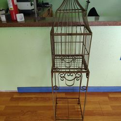 Wrought Iron Bird Cage 