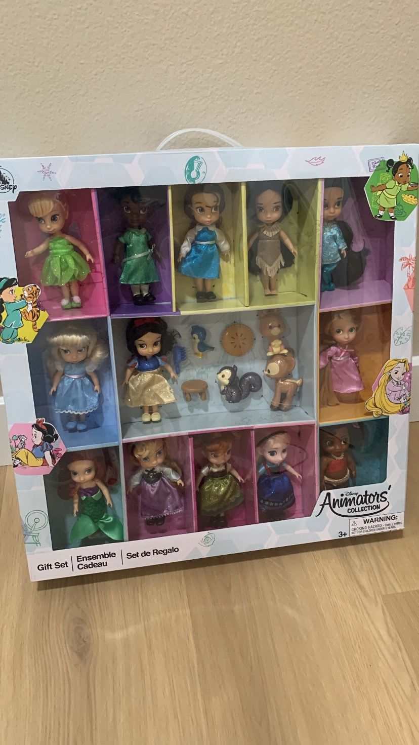 Disney 5'' Animators Collection Mini Doll Gift Set