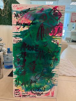 Graffiti Style Canvas Painting @mari_yin_yang