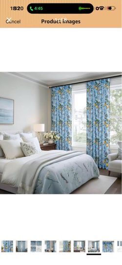 Curtains 96 inch long set of 2 panels