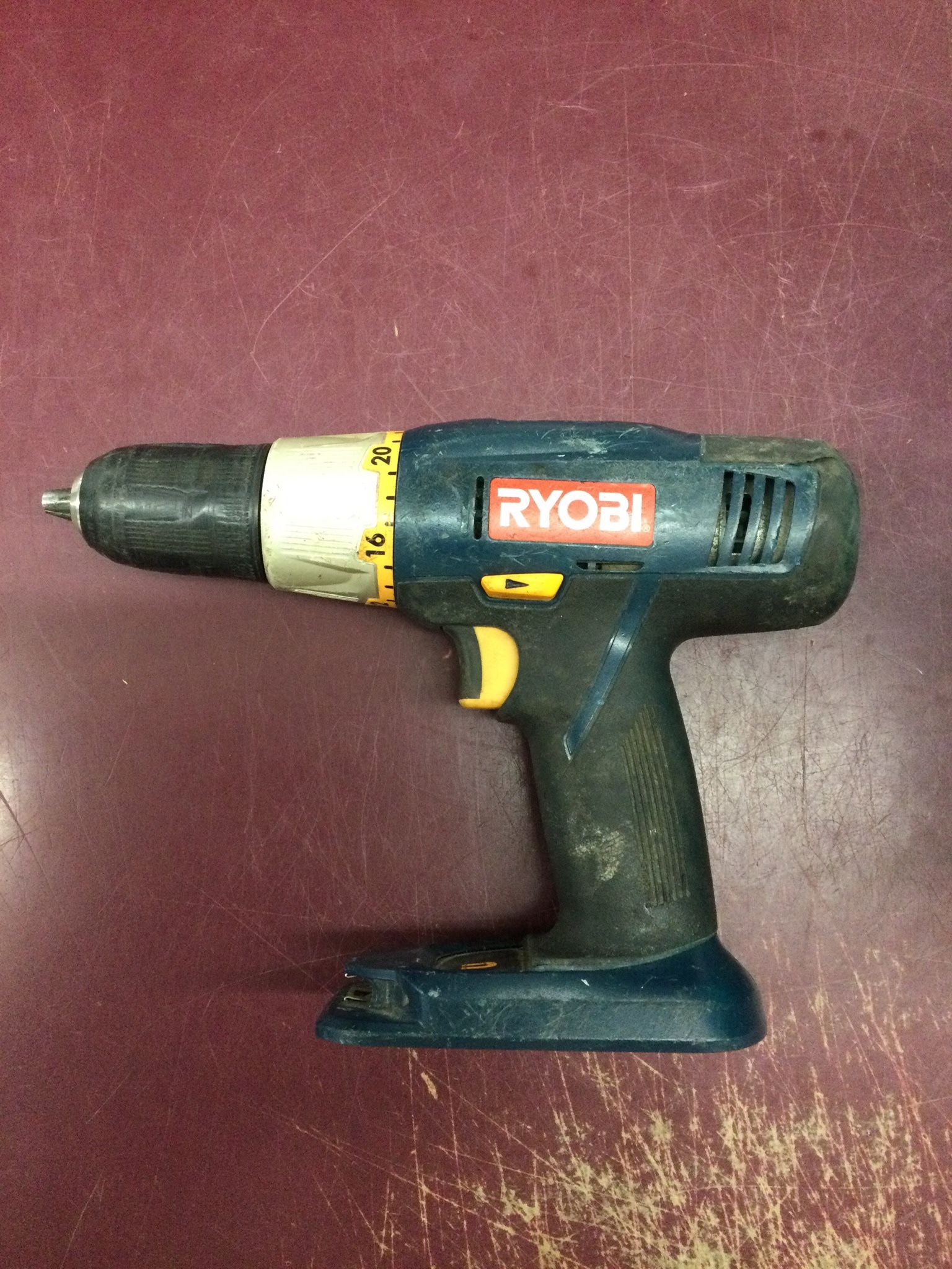 RYOBI 18V Cordless Drill Driver 1/2” Lithium Or Ni-Cd BARE TOOL 18 Volt