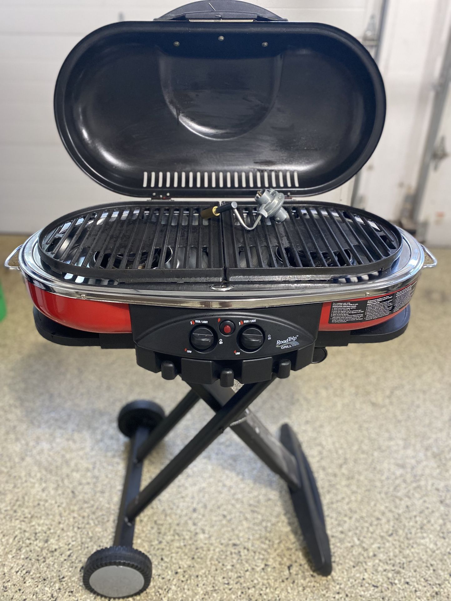 Coleman Propane Camping Grill Coleman Roadtrip Lxe For Sale Coleman Road  Trip 285-Sq In Red, image size:1442x1922