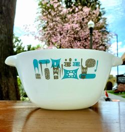 Vintage Blue Haven Fire King 3qt. Mixing bowl