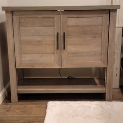 Grey Accent Cabinet