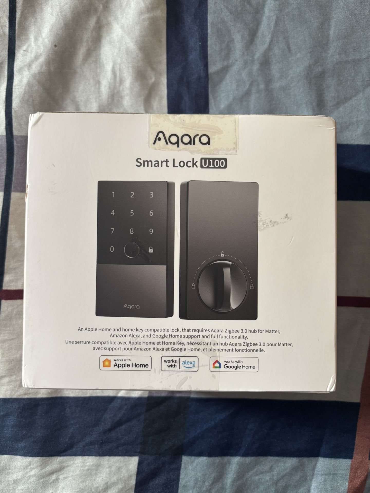 Aqara Smart Lock U100 Fingerprint Keyless Entry Door Lock with Apple Home Key