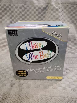 EAI Education I Have, Who Has? Pre-Algebra & Algebra Classroom Set