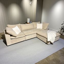 FREE DELIVERY - Being Cloud Couch w/ storage ottoman