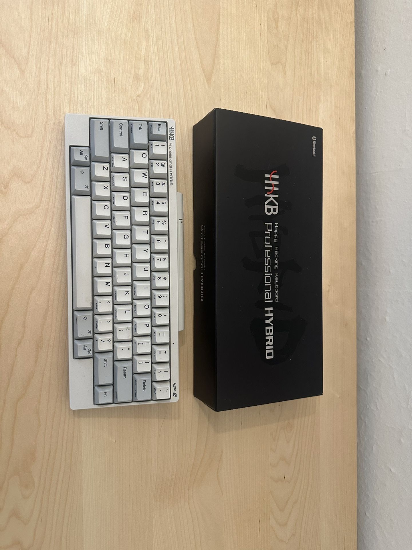 HHKB Hybrid Type S with case imported from Japan