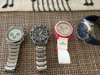 MEN WATCHES (Citizen, Swatch moon watch, omega)