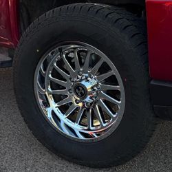 20x10 Rines Cromados Con Llantas 275/60/20