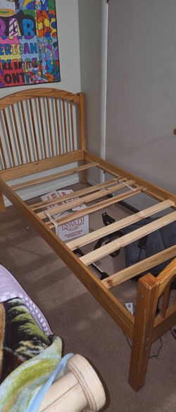 Twin size bed frame .