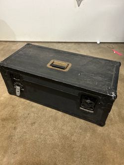 Large Black Heavy-Duty Road Case
