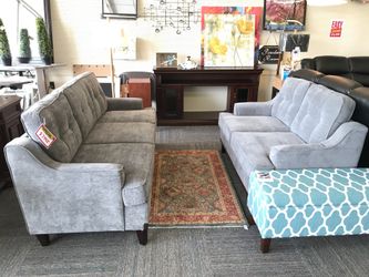 2pc Living Room Set, Sofa and Loveseat