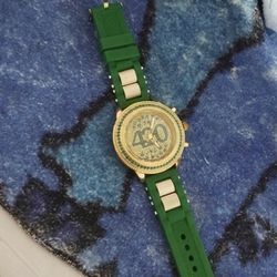 420 Green Rubber Band Watch 