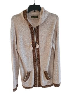 Alpaca Fina Sweater Unisex Men's Medium Aztec Geometric Hoodie Sweater