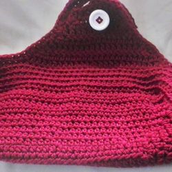 Red Crochet Food Warmer Hand Made 13" x 16"