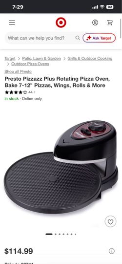 Presto Pizzazz Plus Rotating Pizza Oven