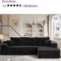 Brand new black sofa