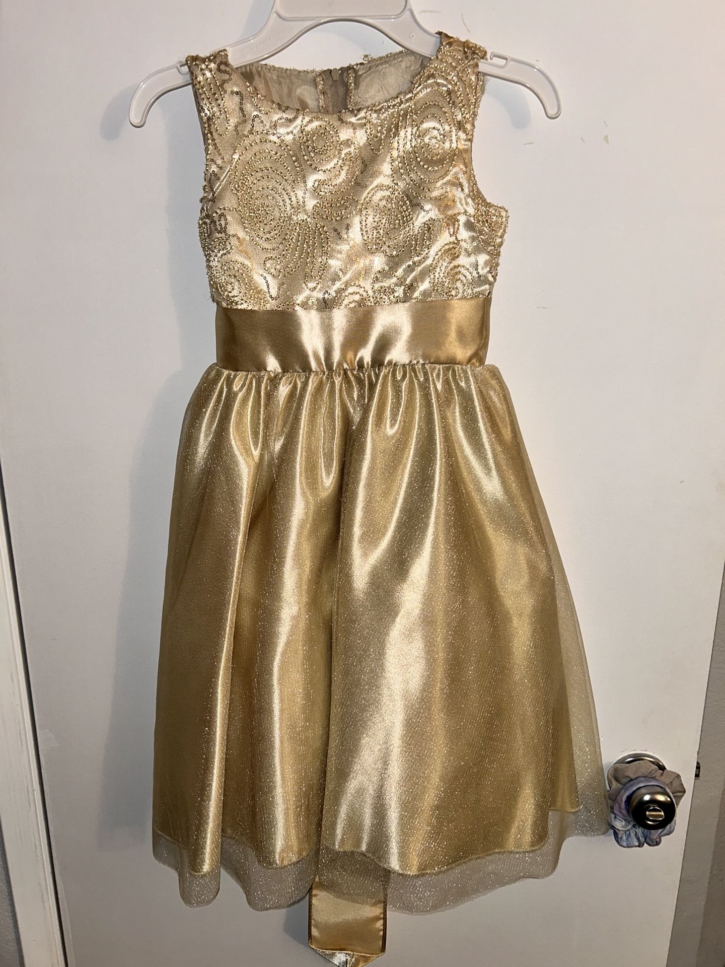 Flower Girl Dress With Headband