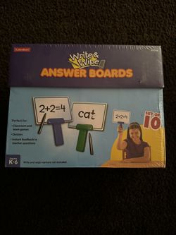 New Lakeshore Write & Wipe Answer Boards