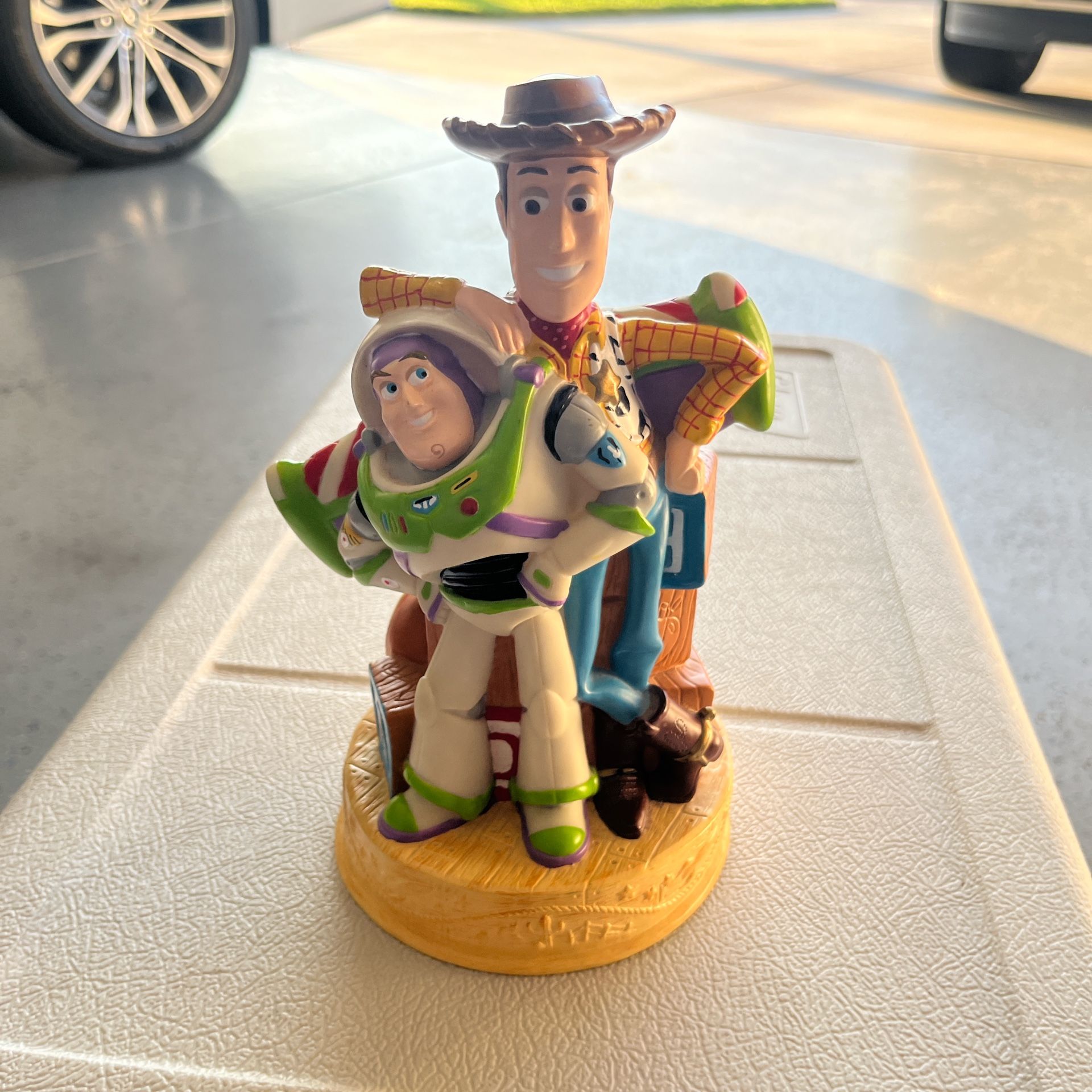 VINTAGE~DISNEY TOY STORY~WOODY & BUZZ BANK