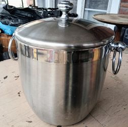 Tasteful Double-Wall Stainless Steel Ice Bucket with Lid by Target Home

