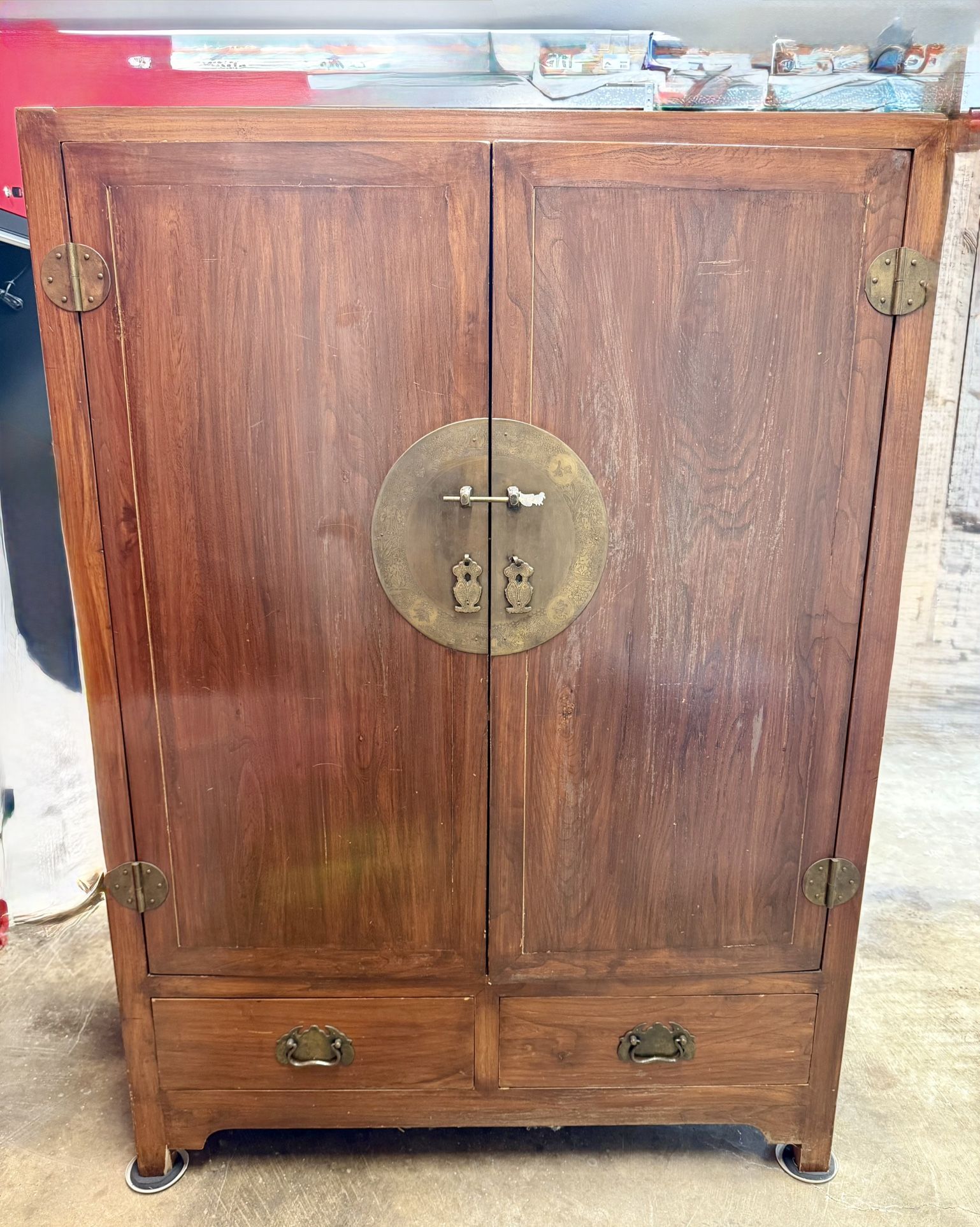 Elegant Ming-Style Chinese Wedding Cabinet