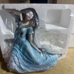 Home Interiors Porcelain Doll Woman With Blue Dress $55 Obo Hablo Español 