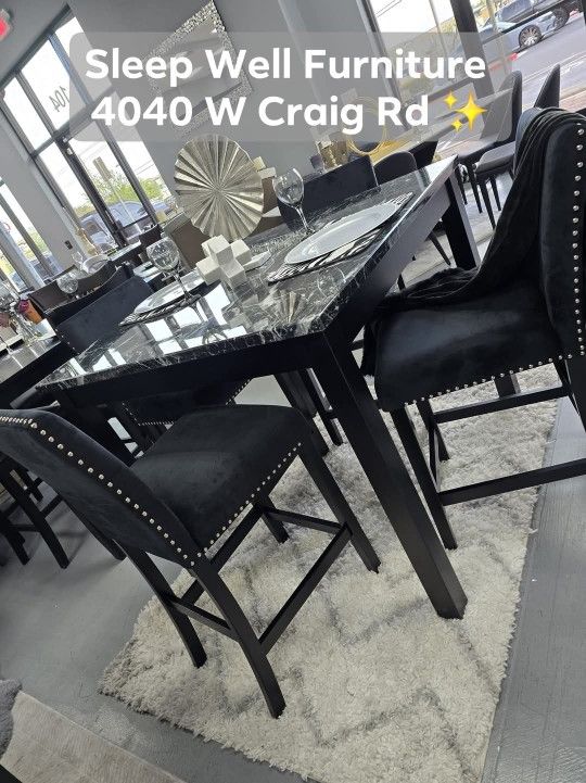 ✨️ Dining Table Chairs Sets! ✨️ Furniture Sectionals, Queen Bedroom Avail