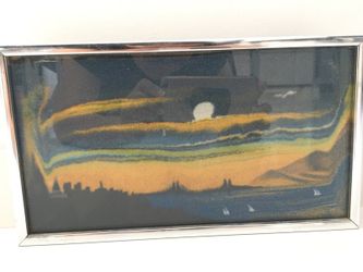 Sand art framed David Alcala