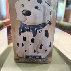 Vintage Ceramic Dalmatian Puppy Dog Cookie Jar