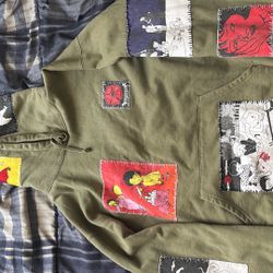 Supreme Toshio Saeki Hooded sweatshirt hoodie Green M From Japan