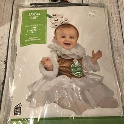 Barista Baby Costume Size 12-24 Months -brand New 