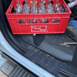 Vintage The Pop Shoppe Crate & 24 Stubby Bottles