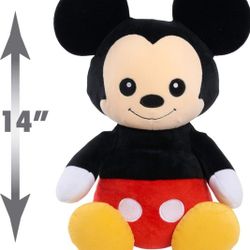 Mickey Mouse 14" Comfort Weighted Plush For Sensory Kids-new 