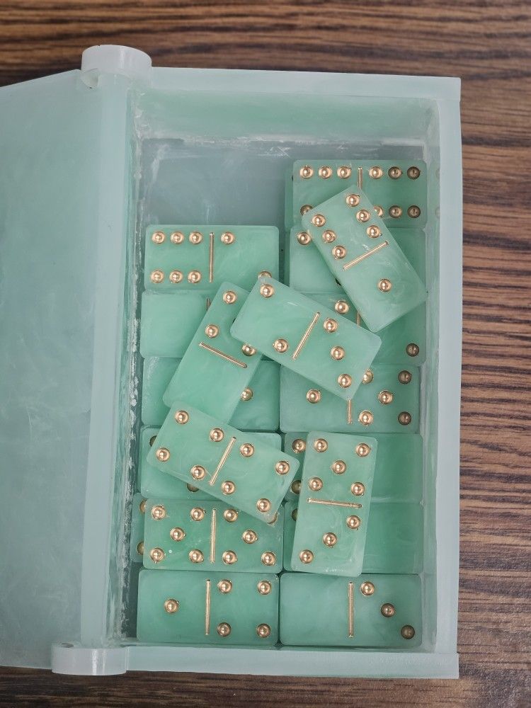 Handmade Dominoes And Box